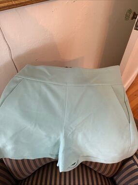 Alice + Olivia Mint High-Waist Tailored Shorts
